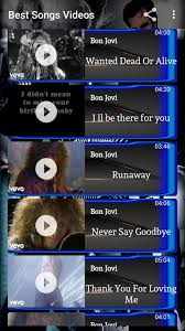 The official top 10 list of the best bon jovi songs bon jovi is an american rock band that has managed to stay relevant in every decade since the 1980s. Bon Jovi The Best New Music Video Offline For Android Apk Download