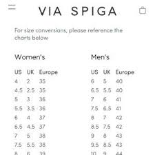33 Efficient Via Spiga Size Chart
