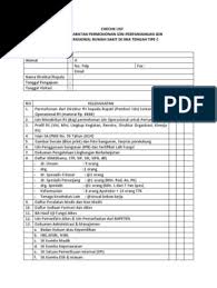 Khusus kelas c, maka terhadap permohonan izin operasional rumah sakit. Chechk List Ijin Operasional Rs Tipe C Pdf
