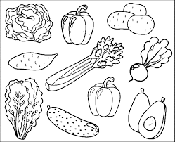 Your child will love coloring his favorite zoo animals. Fruit And Vegetable Coloring Pages To Print
