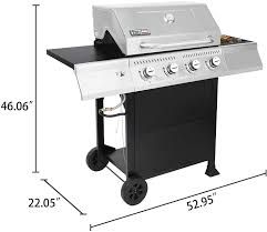 Maybe you would like to learn more about one of these? Buy Royal Gourmet Ga4400t Stainless Steel 4 Burner Bbq Liquid Propane Gas Grill 40 000 Btu Cart Style Perfect Patio Garden Picnic Backyard Barbecue Grill With Side Tables Online In Netherlands B08x43q6g8