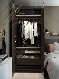 Pax هيكل دولاب ملابس أسود بني 100x58x236 سم Ikea