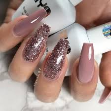 Coffin nails;almond nails;gel nails;prom nails;kylie jenner nails;rose gold nails. 29 Example Of Acrylic Nail Short Coffin Glitter To Inspire You 37 Akkrab Com