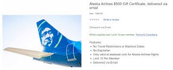 Costco gift card balance check. Alaska Airlines Gift Certificates 10 Off Through Costco Loyaltylobby