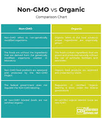 difference between non gmo and organic difference between