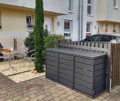 3er Mulltonnenbox Aluminium Classic 120l Mulltonnenbox Hauseingang Gestalten Hintergarten