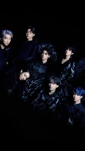 Perfect screen background display for desktop, iphone, pc, laptop, computer, android phone, smartphone, imac, macbook, tablet, mobile device. Bts Map Of The Soul 7 All Members Black Wings 4k Wallpaper 6 661