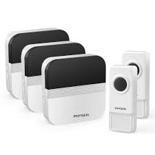 Sonnette Sans Fil 2 Etanche Emetteur Et 3 Recepteurs Enfichables Sonnette De Porte Carillon Sans Fil Por Sonnette Sans Fil Carillon De Porte Sonnettes De Porte