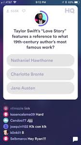 And if you made it to the very end, you'd get to split a cash prize with whoever else won. Taylor Swift Question In Tonight S Hq Trivia R Taylorswift