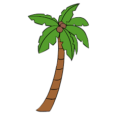 How To Draw A Palm Tree - Really Easy Drawing Tutorial Palm Tree Drawing Palm Tree Drawing Easy Tree Drawing