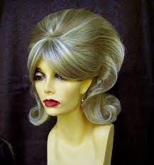 Theatrical Character Wig W8153 1960s Bouffant Style Golden Etsy Bouffant Wigs Bouffant Hair