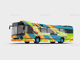 City Bus Mock Up In 2020 Branding Mockups Psd Bus Mockup