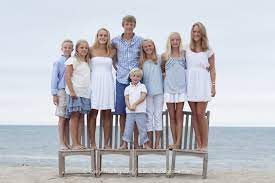 Nantucket Family Beach Portrait Dress In Blues For A Beach Portrait Family Beach Pictures Outfits Family Picture Outfits Family Photo Outfits