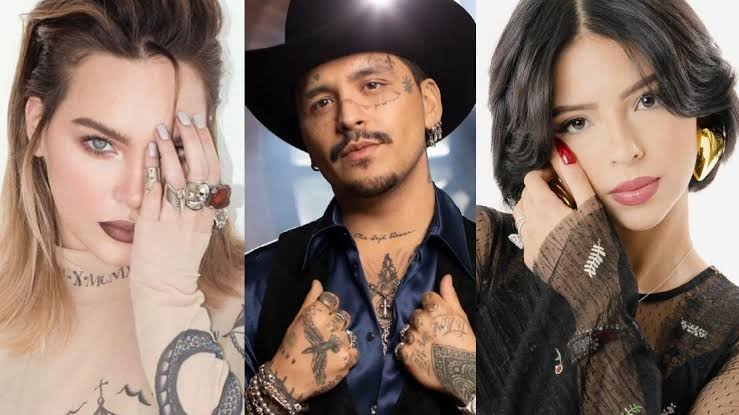 Ángela Aguilar, Christian Nodal y Belinda se verán las caras