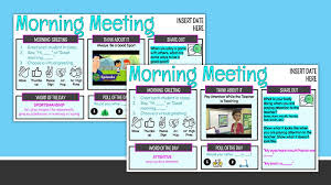Holiday of the day is a fun activity for writing or in person or virtual morning meetings! 10 Interactive Morning Meeting Google Slides For January