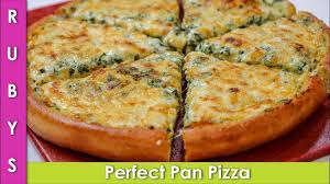 Perfect Pan Pizza Spinach Alfredo Recipe In Urdu Hindi Rkk Youtube Alfredo Recipe Spinach Alfredo Pan Pizza