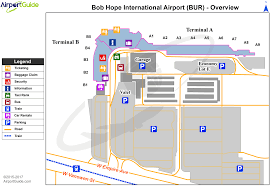 Burbank Bob Hope Bur Airport Terminal Map Overview Airport Car Rental Airport Guide Car Rental