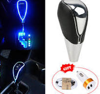 NEW Manual Car LED Light Touch Motion Activated Sensor Gear Shift Knob  Handle