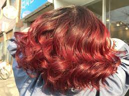 Ruby Red Hair Color Dyed Red Hair Short Dyed Hair Red Hair Tips