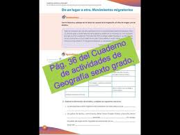 Cuaderno de actividades de geografia sexto grado. Pag 36 Del Cuaderno De Actividades De Geografia Sexto Grado Youtube