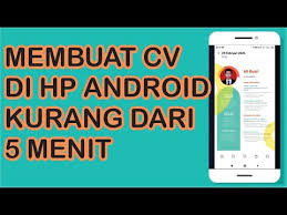 Cara Membuat Cv Di Hp Android Dengan Aplikasi Canva Youtube