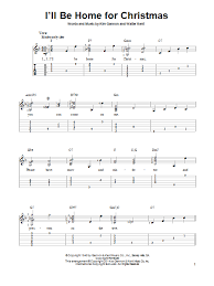 I Ll Be Home For Christmas By Bing Crosby Easy Guitar Tab Guitar Instructor Easy Guitar Tabs Guitar Tabs Easy Guitar