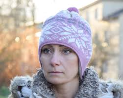 Knitted Skiing Winter Hat With Ear Flops Woolen Nordic Fair Isle Pattern  Pink Beanie for Women With Selbu Stars Unique Icelandic Cap