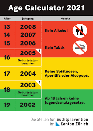 Vorlage jetzt zum download als pdf. Jugendschutz Postkarte Age Calculator 2021 Suchtpravention