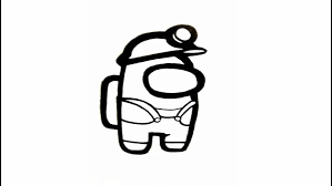 Speed Drawing Among Us Skin Mine Gear Video Em 2020 Como Desenhar Maos Curso De Desenho Livros Desenho