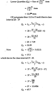 Calculate The Upper And Lower Quartiles Cbse Class 11 Economics Learn Cbse Forum