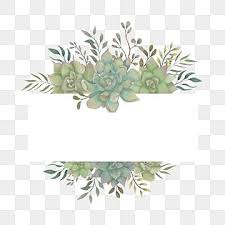 Set of watercolor flower and leaf for greeting and invitation card decoration. Wedding Frame With Watercolor Succulents Flower Decoration Flower Succulent Floral Png And Vector With Transparent Background For Free Download In 2021 Watercolor Flower Illustration Flower Illustration Floral Illustration Design