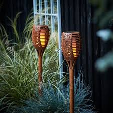 Tiki Solarfackeln Garten 2er Set In 2020 Solar Fackel Led