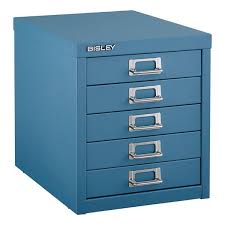 Bisley Blue 5 Drawer Cabinet Filing Cabinet Container Store Cabinet