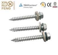 Hex Flange Head + Seal Timber Fix Class 4 China Wholesale Construction  Screws Roofing Fasteners Ruspert Hex Washer Flange Head Self Drilling Screws