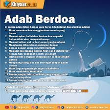 Adab Berdoa Khiyaar Com