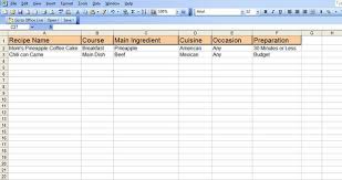 How To Create An Excel Recipe Spreadsheet Techwalla Create A Recipe Recipe Template Recipe Organization