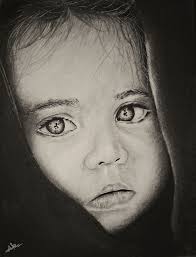 Charcoal drawing techniques with charcoal pencils