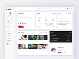 Youtube Concept Design Dashboard Youtube Design Concept Design Dashboard Design
