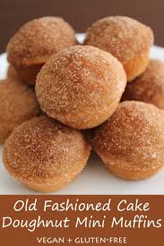 Old Fashioned Cake Doughnut Mini Muffins Vegan Gf Recipe Mini Muffins Doughnut Cake Recipes