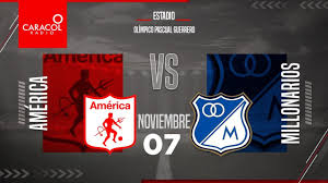 90'+5' andrés llinas (millonarios) is shown the yellow card. En Vivo En El Fenomeno Del Futbol America De Cali Vs Millonarios Fecha 18 De La Liga Betplay Youtube