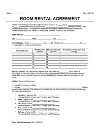 They are available in both pdf and word document format, which are highly printable. Room Rental Agreement Form Create A Free Room Rental Agreement