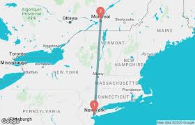 The air travel (bird fly) shortest distance between new york and montréal is 534 km= 332 miles. New York To Montreal Bus Tickets From 36 Wanderu