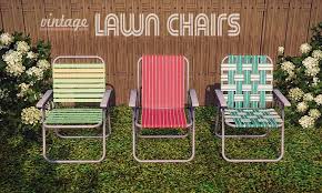 Retro Lawn Chairs For Your Sims The Sims 3 Lawn Chairs Outdoor Chairs Retro Chair