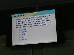 We did not find results for: Sebuah Kotak Berisi 5 Bola Merah 4 Bola Biru Dan 3 Bola Kuning Dari Dalam Kotak Diambil 3 Bola Brainly Co Id