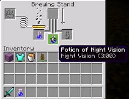 Effect ingredients imbue an awkward potion with a particular effect but do not alter potion duration or intensity. How To Make A Night Vision Potion In Minecraft