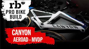 Shimano's di2 wire tucks neatly into the aeroad's frame. Dreambuild Canyon Aeroad R065 I New 2021 I Mathieu Van Der Poel I Mvdp I Probikebuild Youtube