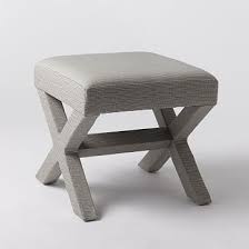 The bench measures 18 h x 48.35 w x 19.25 d overall and can support a total weight of 100 pounds. Cross Base Ottoman Upholstered Ottoman Ottoman End Of Bed Benches