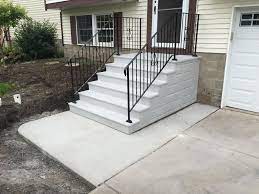 How To Make A Formwork For Concrete Stairs Handrails For Concrete Steps Porch Steps Concrete Steps