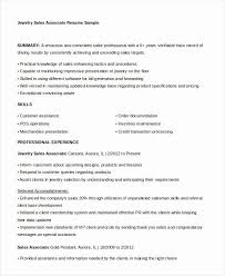 Jewelry Sales Associate Resume Best Of 7 Sales Associate Resume Templates Pdf Doc