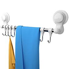 Accessories with suction cups make a perfect choice for those who want to avoid drilling holes in their bathroom walls. Bathroom Suction Cup Towel Rack The Factory Outlet